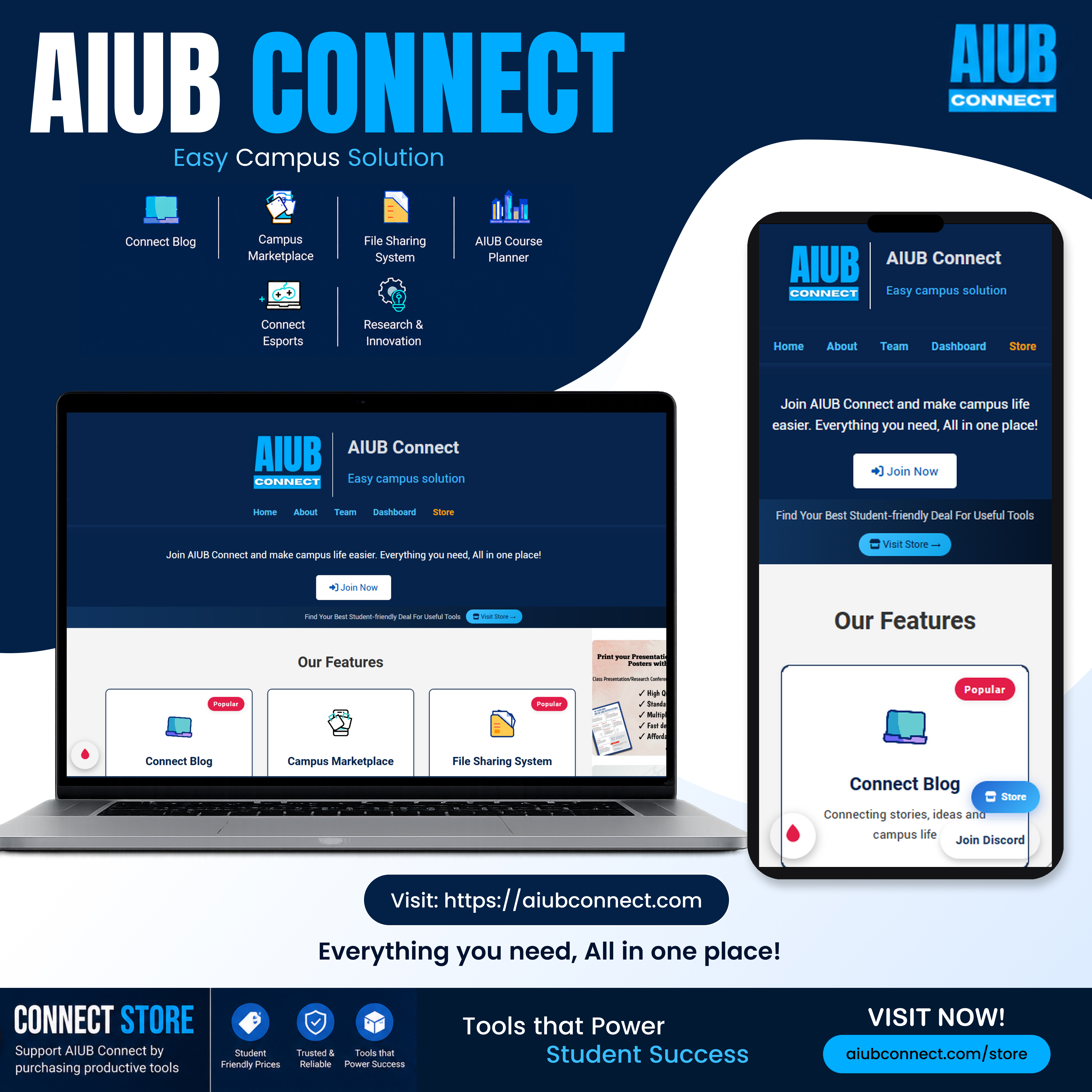 AIUB Connect Promotional Banner